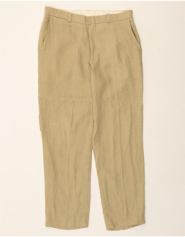 Polo Ralph Lauren muške ravne chino hlače W34 L32 bež lan