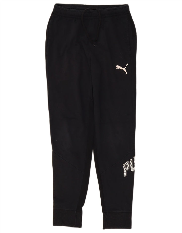 Puma muške trenirke s trenirkama male crne