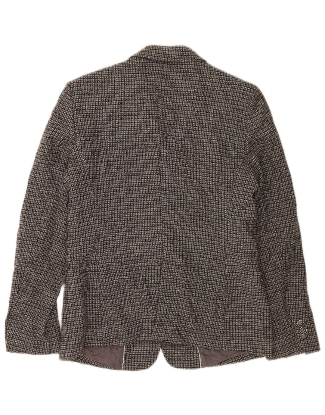 Massimo Dutti Ženska jakna sa 2 gumba EU 42 veliki sivi karirani viskoza