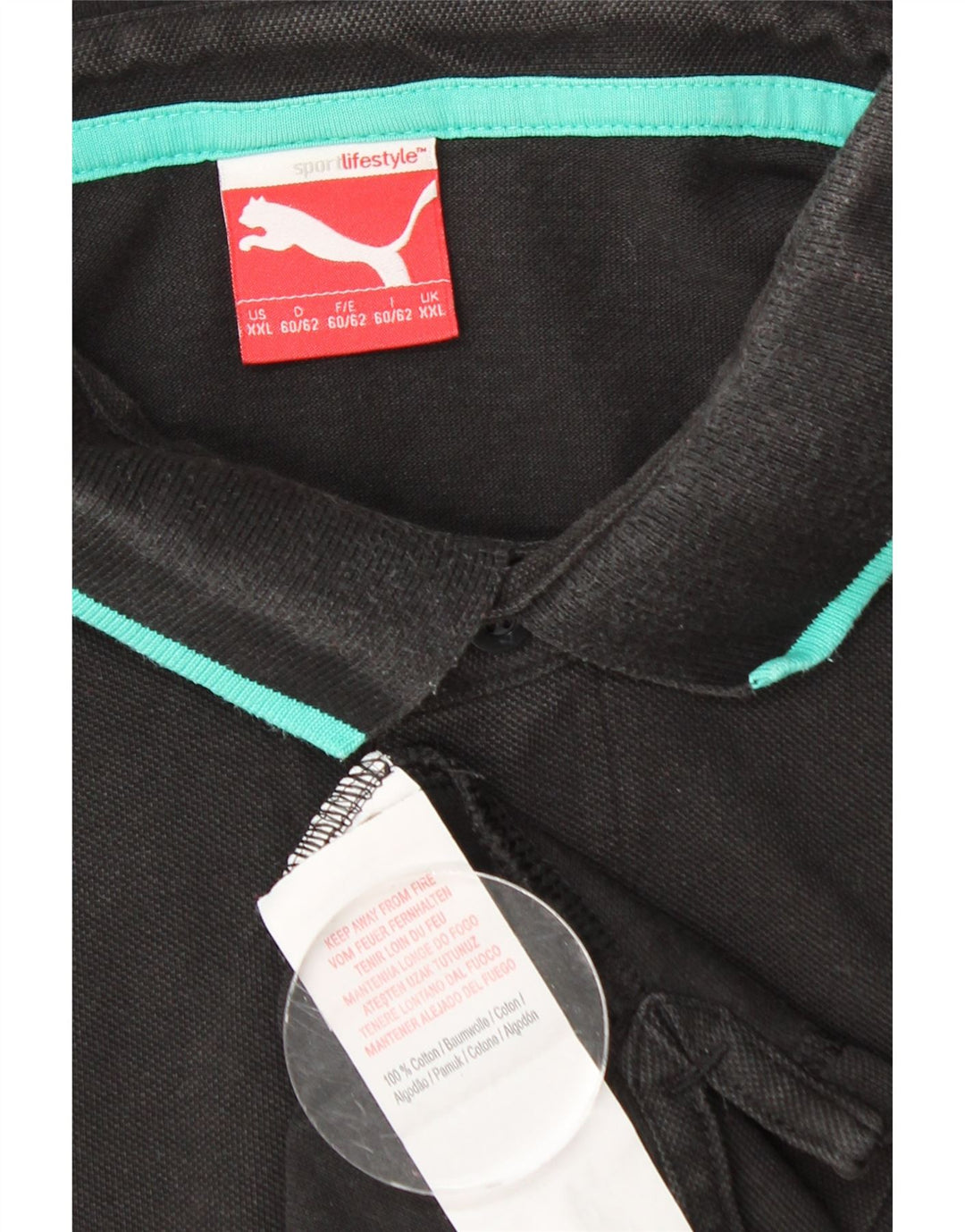 PUMA muška polo majica 2XL crni pamuk
