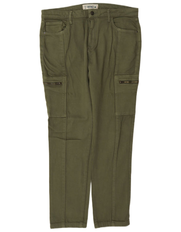 Fat Face ženske kargo hlače visokog struka UK 14 Large W36 L30 kaki pamuk