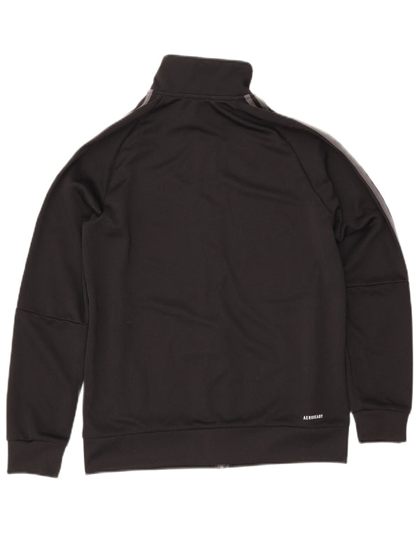 Gornja jakna trenerke ADIDAS Primegreen za dječake 13-14 godina, crni poliester