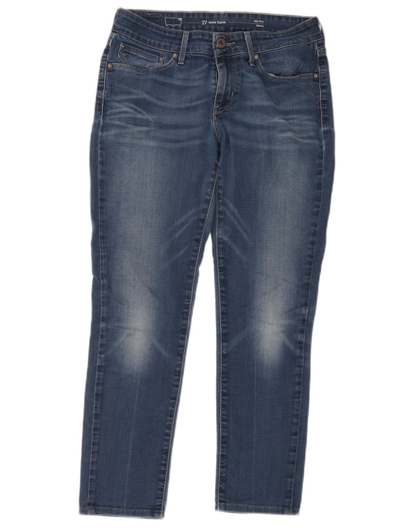 Levi's ženske Demi Curve kratke uske traperice W27 L25 plavi pamuk