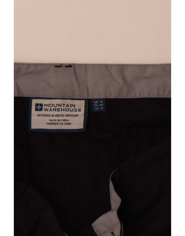 Mountain Warehouse Ženske Cargo kratke hlače UK 16 Large W34 crni poliester