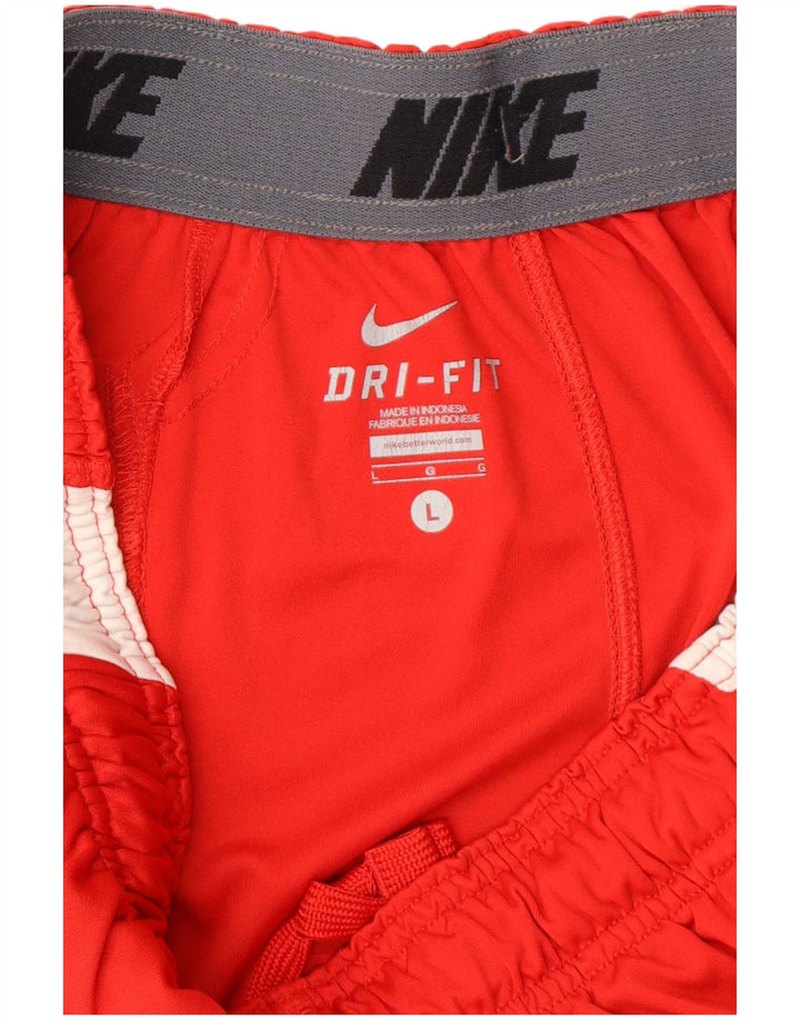 Nike Mens Cincinnati Reds Sport Shorts Large Red Colourblock Poliester