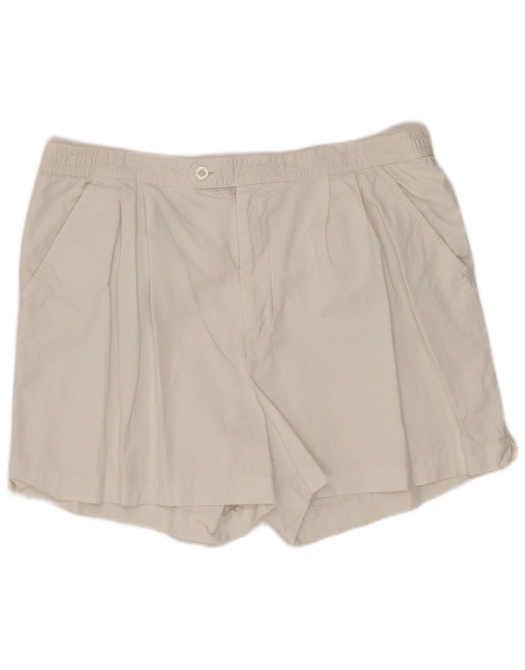 FRED PERRY Muške kratke chino hlače s štipaljkama W36 velike bijele boje