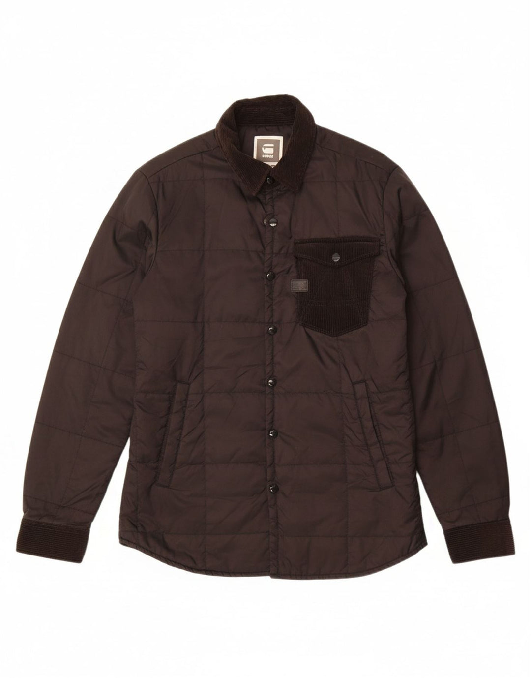 G-STAR Mens Padded Jacket UK 40 Large Black Nylon