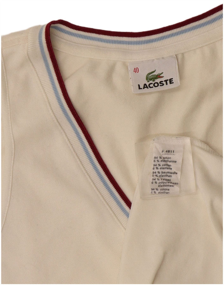 Lacoste ženski prsluk, gornja veličina 40 srednje bijele boje, pamuk