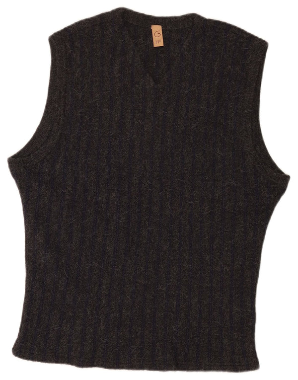 Gigli muški prsluk bez rukava UK 16 Large Grey Alpaca Wool