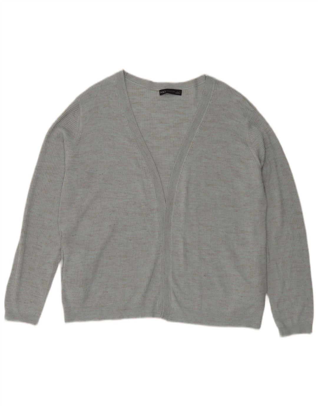 Marks & Spencer ženski prekomjerni džemper UK 16 Large Blue Flected