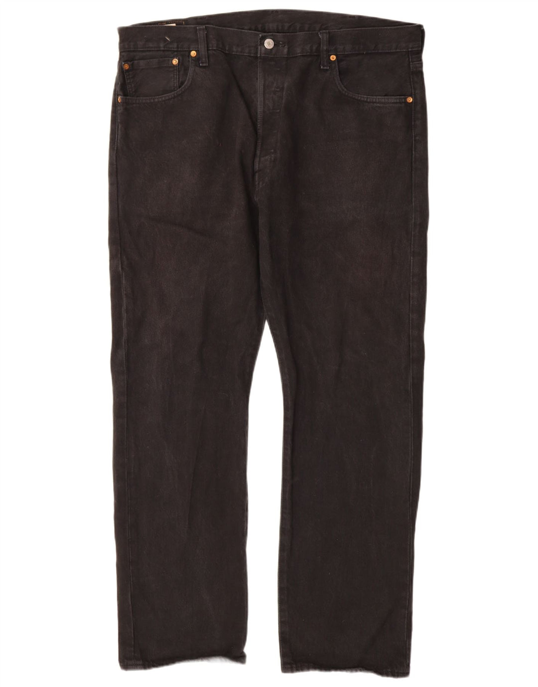 Levi's muške 501 ravne traperice W40 L32 crni pamuk