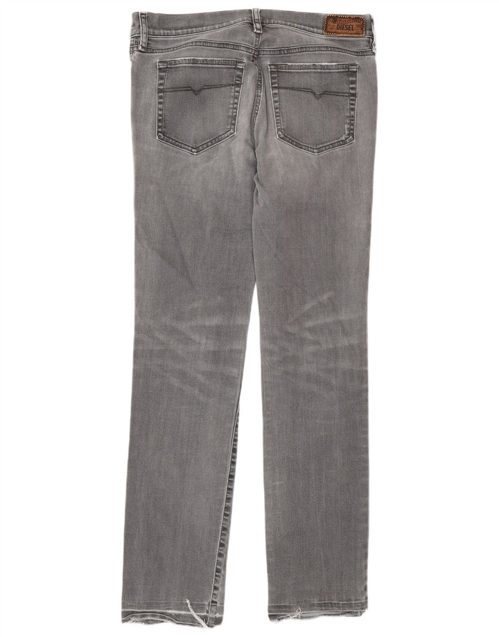 Diesel Ženske Regular Slim Straight Traperice W31 L32 Sivi pamuk
