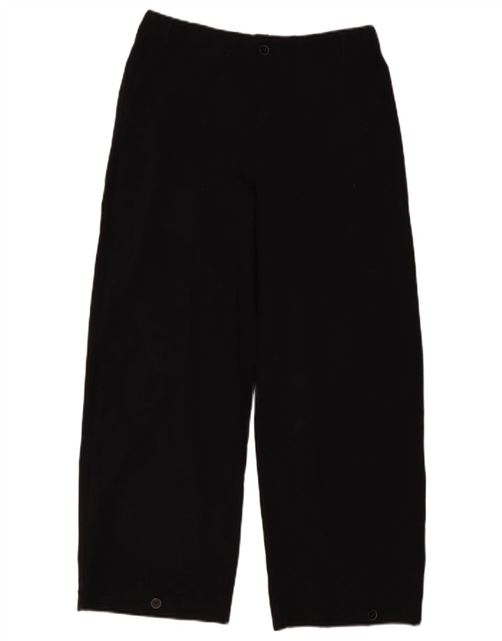 ZARA ženske široke chino hlače male W26 L26 crne