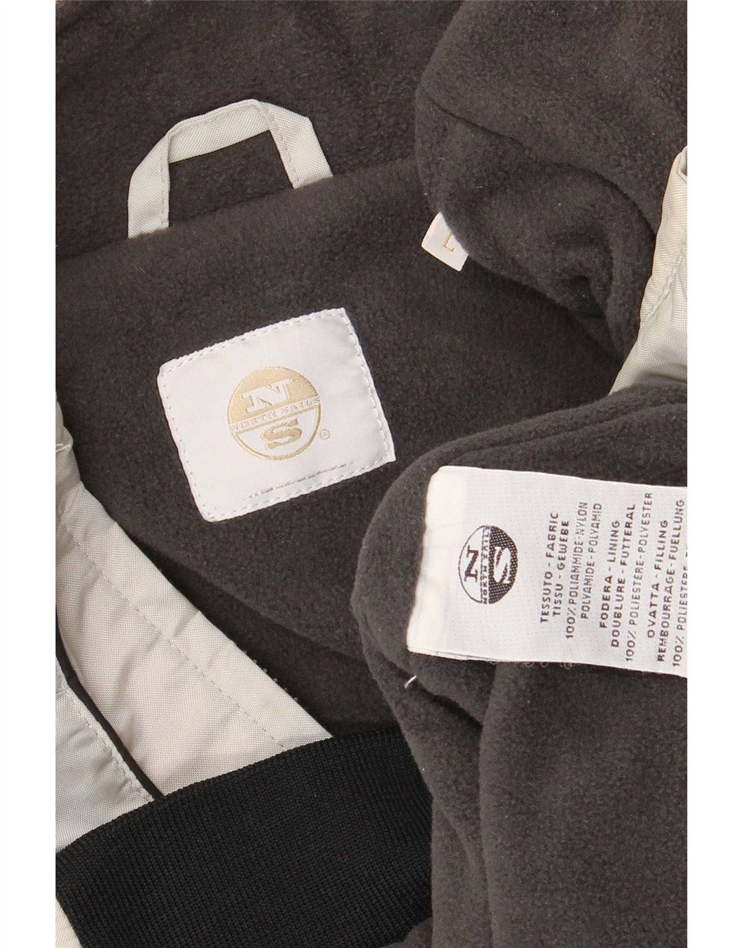 Muška bomber jakna North Sails UK 40 Large Grey Colourblock poliamid