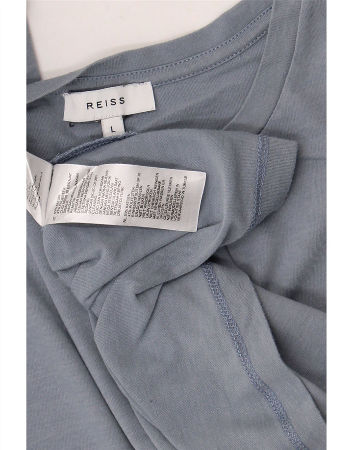 Reiss Muška majica kratkih rukava Large Blue Cotton