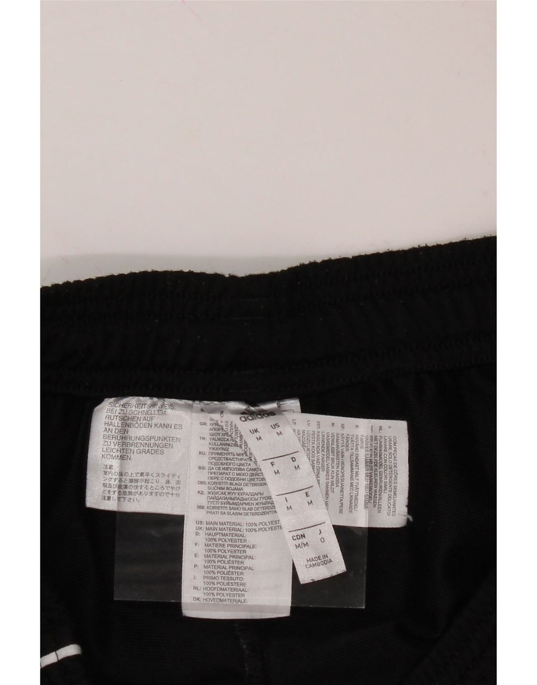 ADIDAS Mens Tracksuit Trousers Joggers Medium  Black Polyester Vintage Adidas and Second-Hand Adidas from Messina Hembry 