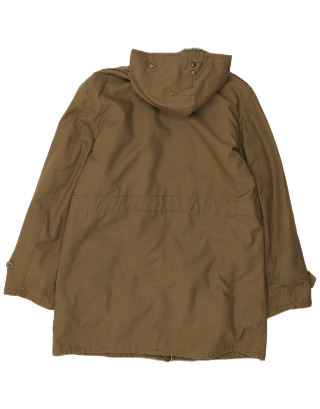 Vintage muška parka jakna s kapuljačom UK 40 veliki kaki poliester