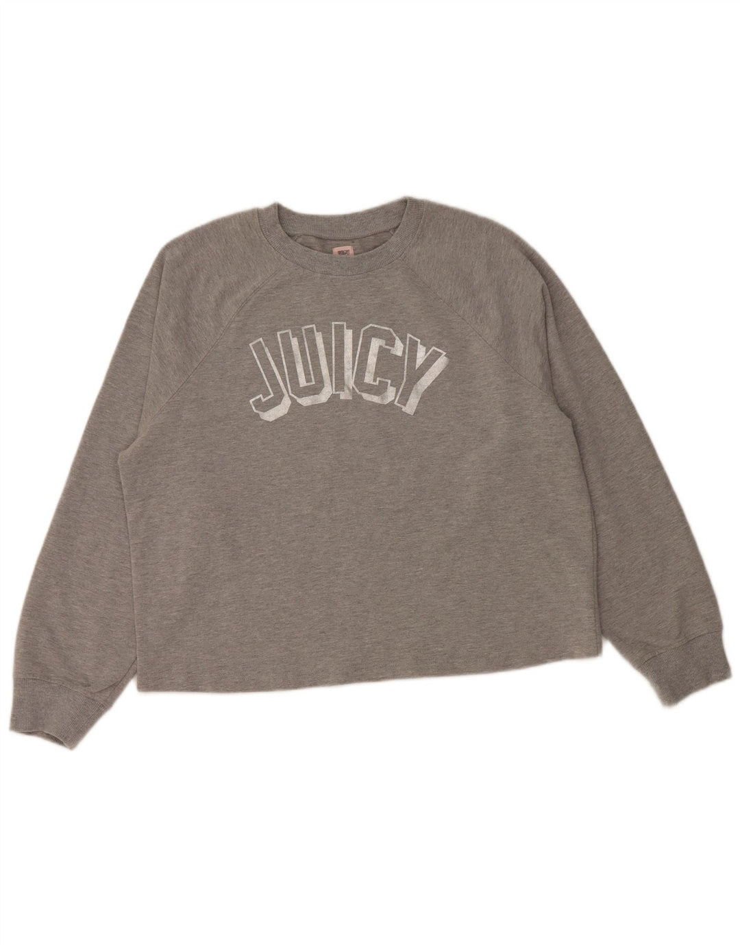 JUICY COUTURE Ženski džemper s trenirkom s motivima UK 18 XL sivi pamuk