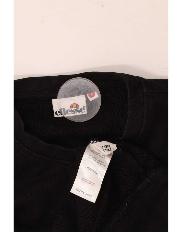 Ellesse muška majica s grafičkim motivima, mali crni pamuk