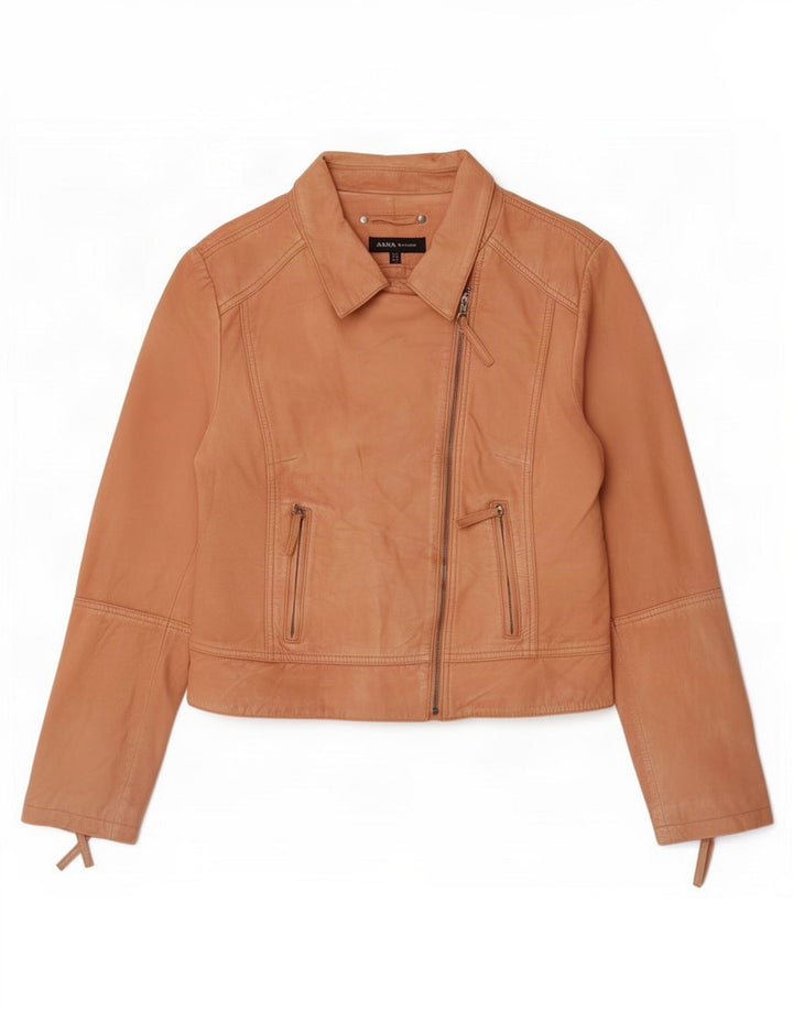 Arma ženska kožna biciklistička jakna UK 16 Large Beige