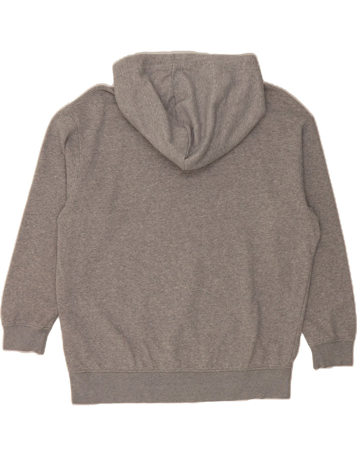 NIKE Womens Oversized Hoodie Jumper UK 14 Medium Grey Cotton Vintage Nike and Second-Hand Nike from Messina Hembry 