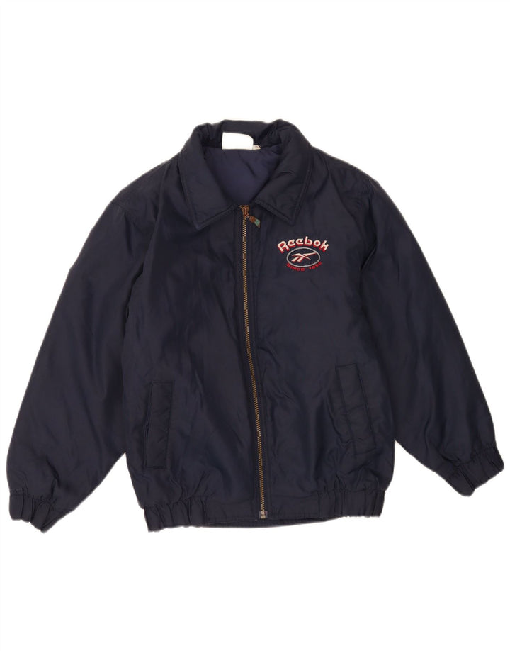 Bomber jakna Reebok Boys Graphic 13-14 Years tamnoplavi najlon