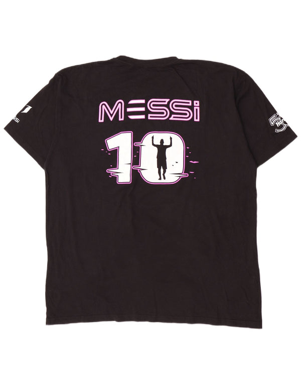 Hard Rock Cafe muška majica kratkih rukava MESSI Graphic 2XL crni pamuk