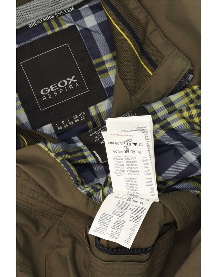 Geox muška bomber jakna UK 44 2XL kaki karirani poliester
