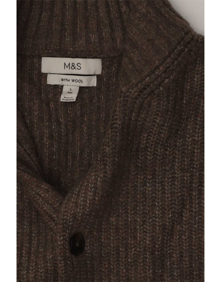 Marks & Spencer muški kardigan pulover s velikim smeđim pjegama