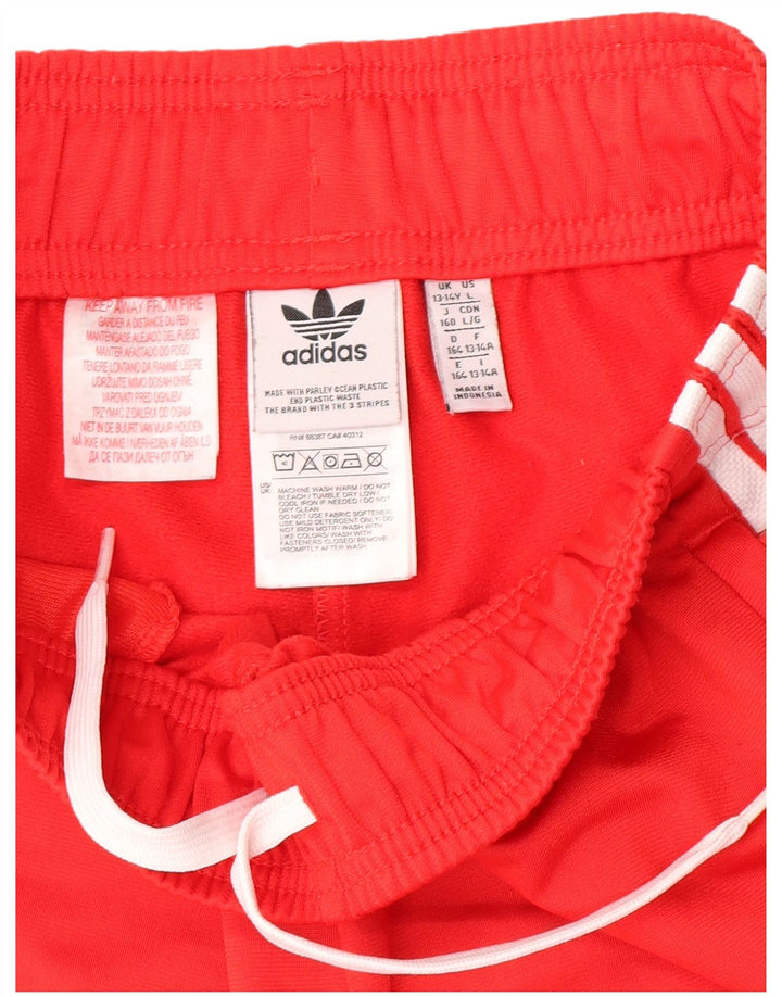 Adidas trenirka za dječake, hlače za trčanje, 13-14 godina, crveni poliester