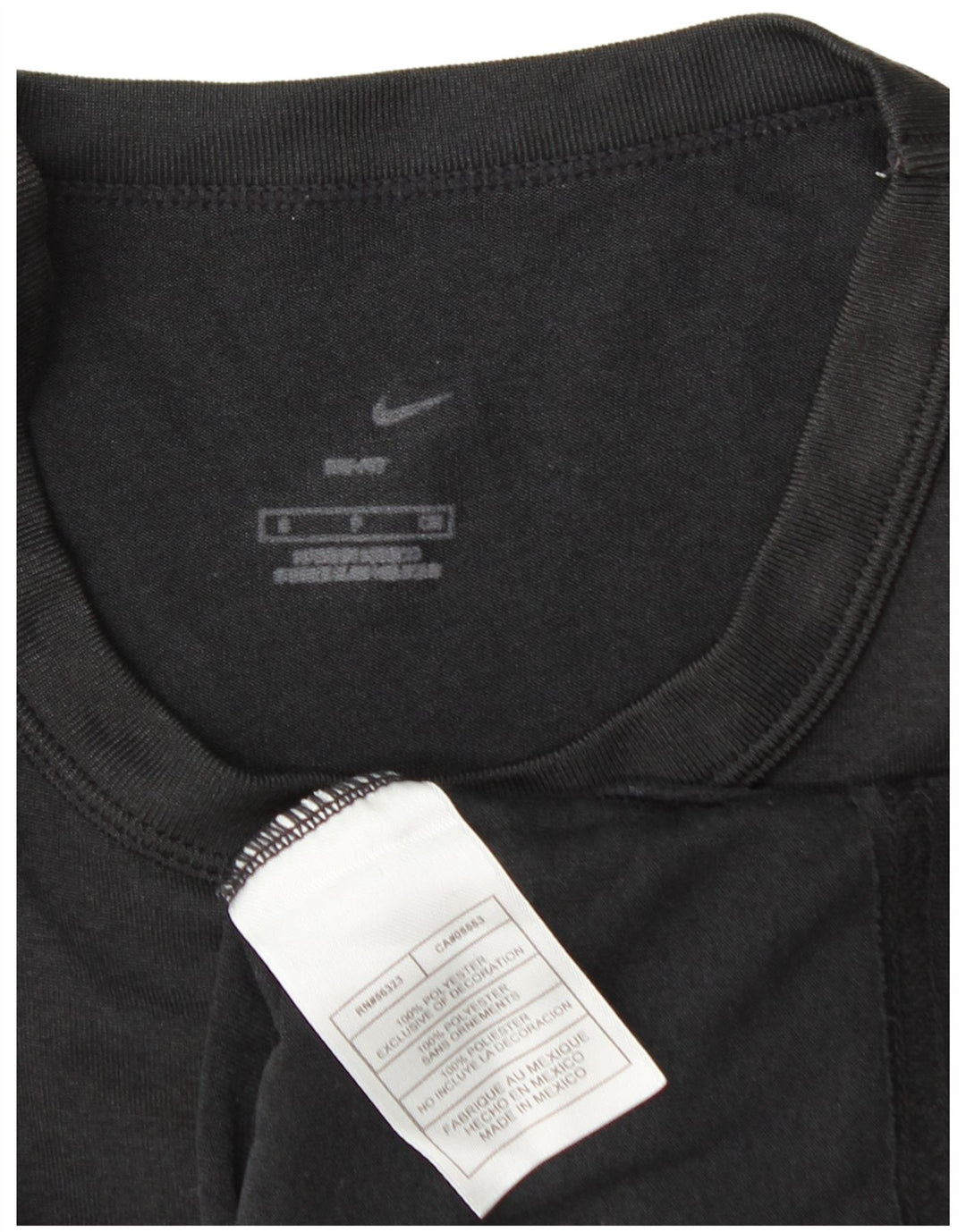 Nike Dri Fit majica kratkih rukava srednji crni poliester