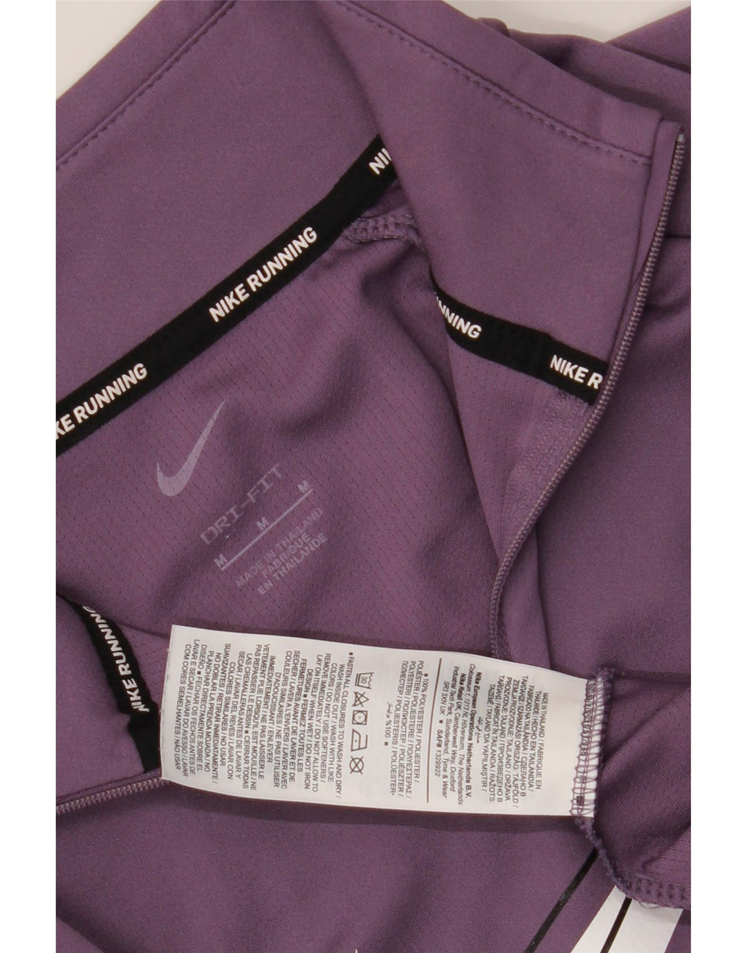 Nike Ženski Dri Fit Graphic Pulover Trenirka Top UK 14 srednje ljubičasta