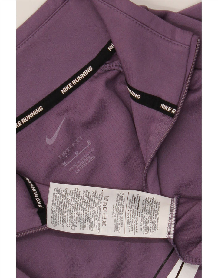 Nike Ženski Dri Fit Graphic Pulover Trenirka Top UK 14 srednje ljubičasta