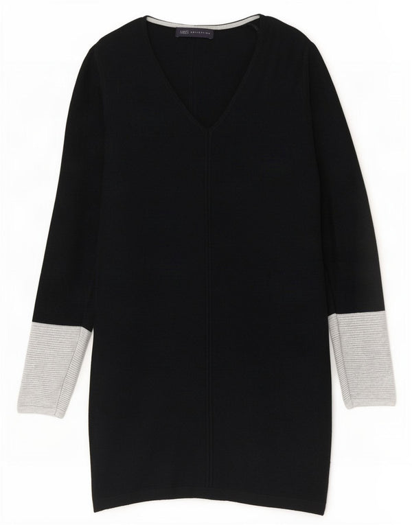 Marks & Spencer Ženska džemper haljina dugih rukava UK 6 XS Black Colourblock