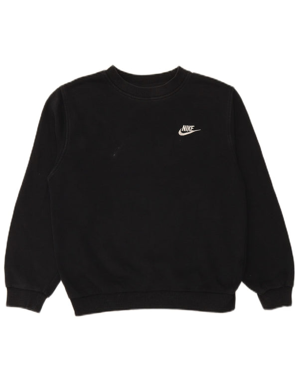 NIKE Boys Sweatshirt Džemper 12-13 Years Large Black