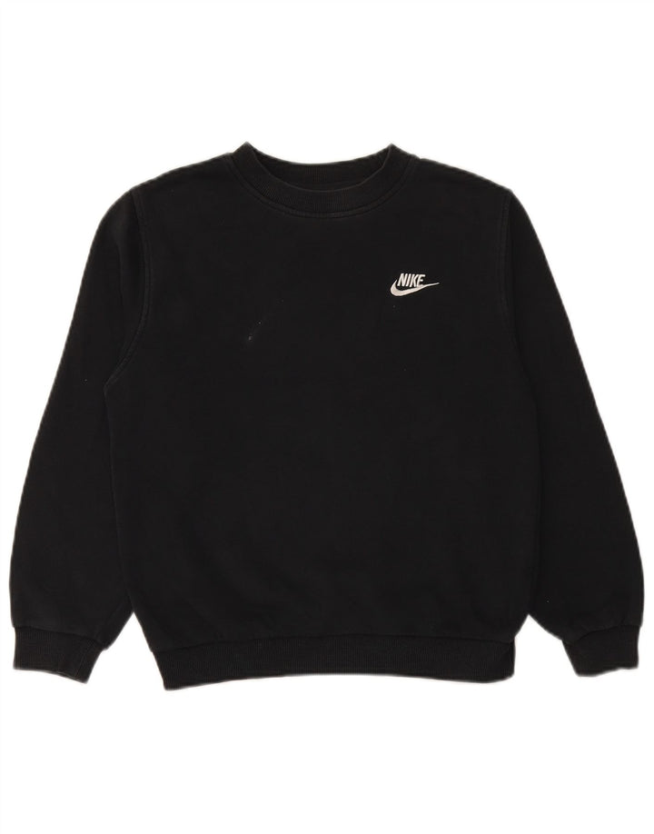 NIKE Boys Sweatshirt Džemper 12-13 Years Large Black