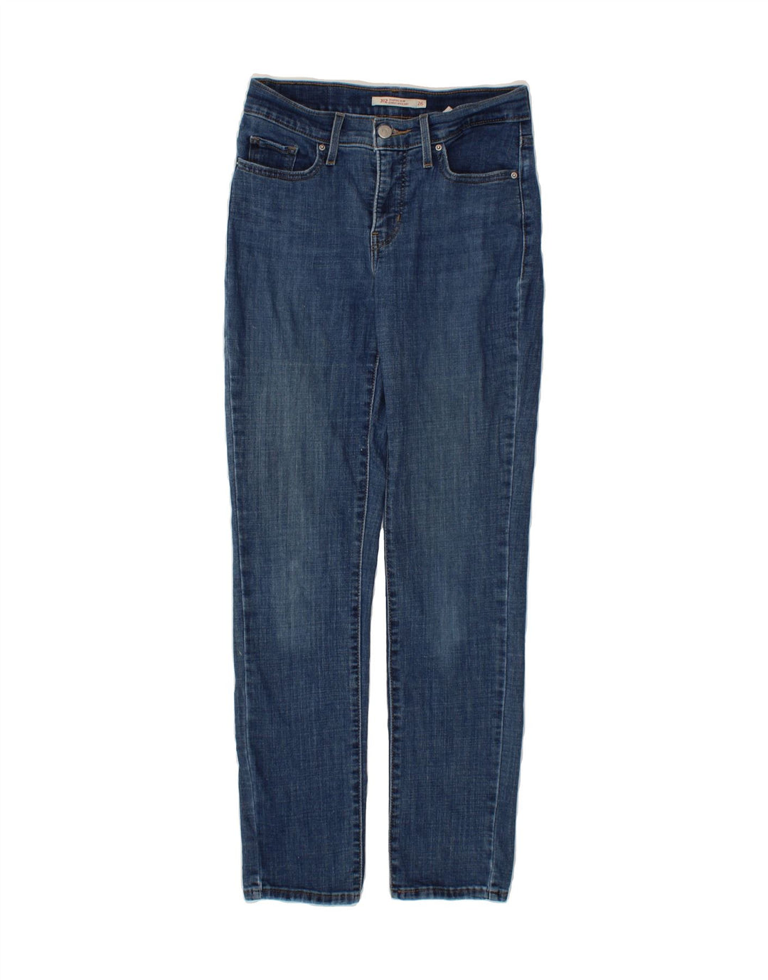 LEVI'S Womens 312 Shaping Slim Jeans W26 L30 Blue Cotton Vintage Levi's and Second-Hand Levi's from Messina Hembry 