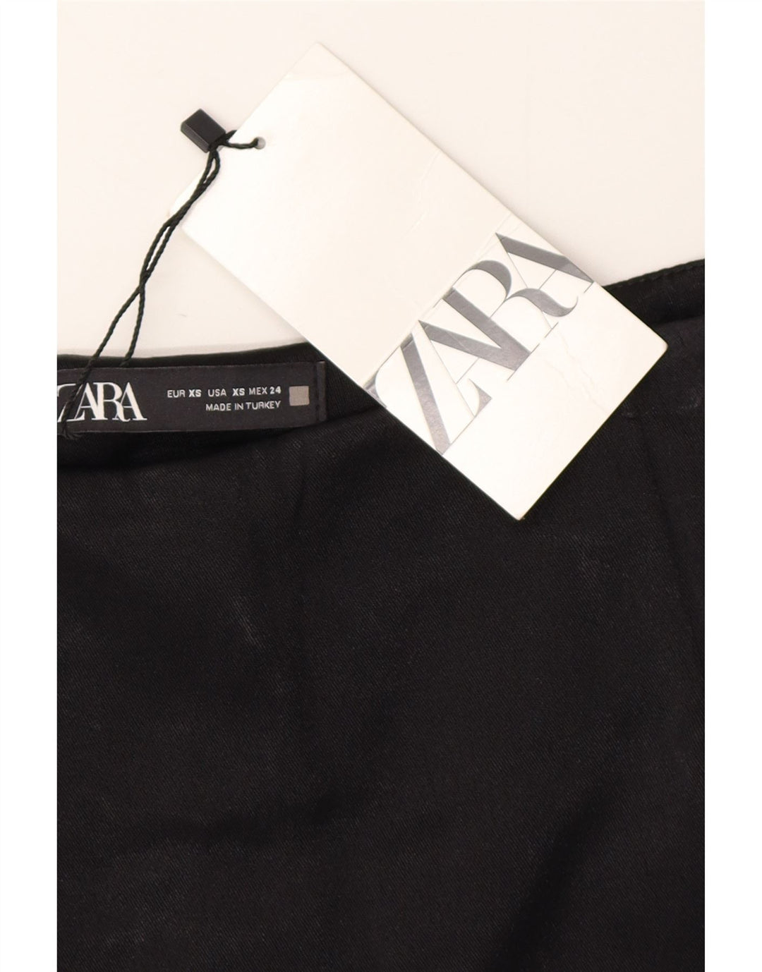 ZARA ženska suknja na preklop XS W24 crna viskoza