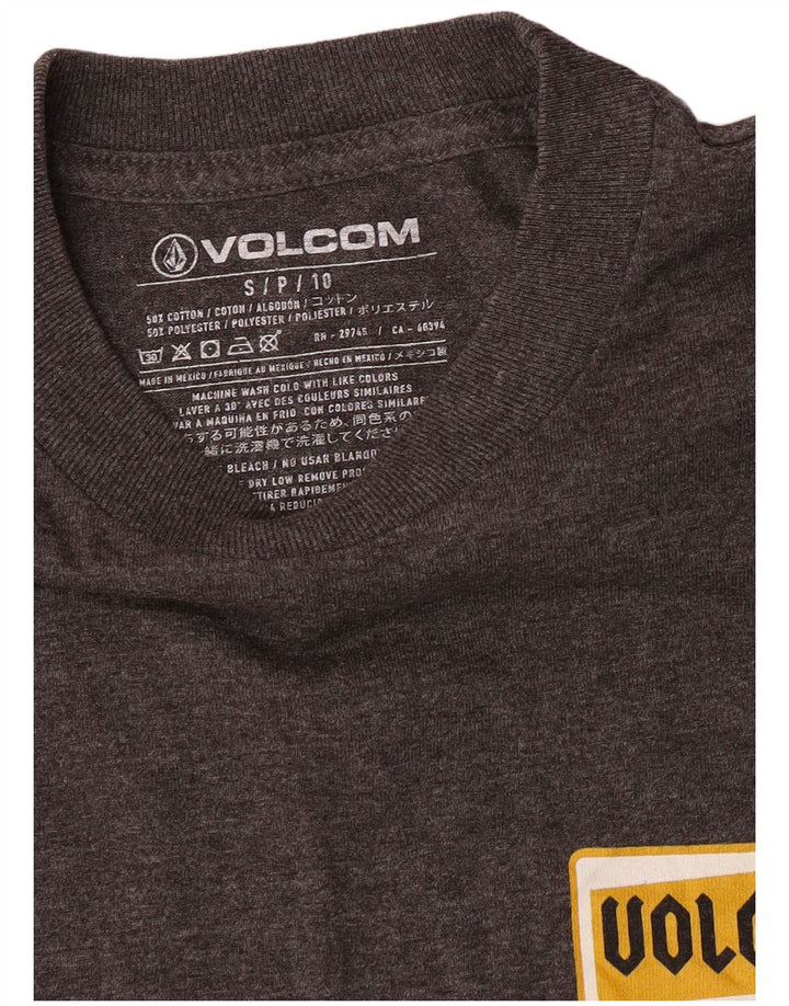 Volcom muška grafička majica dugih rukava, mali sivi pamuk
