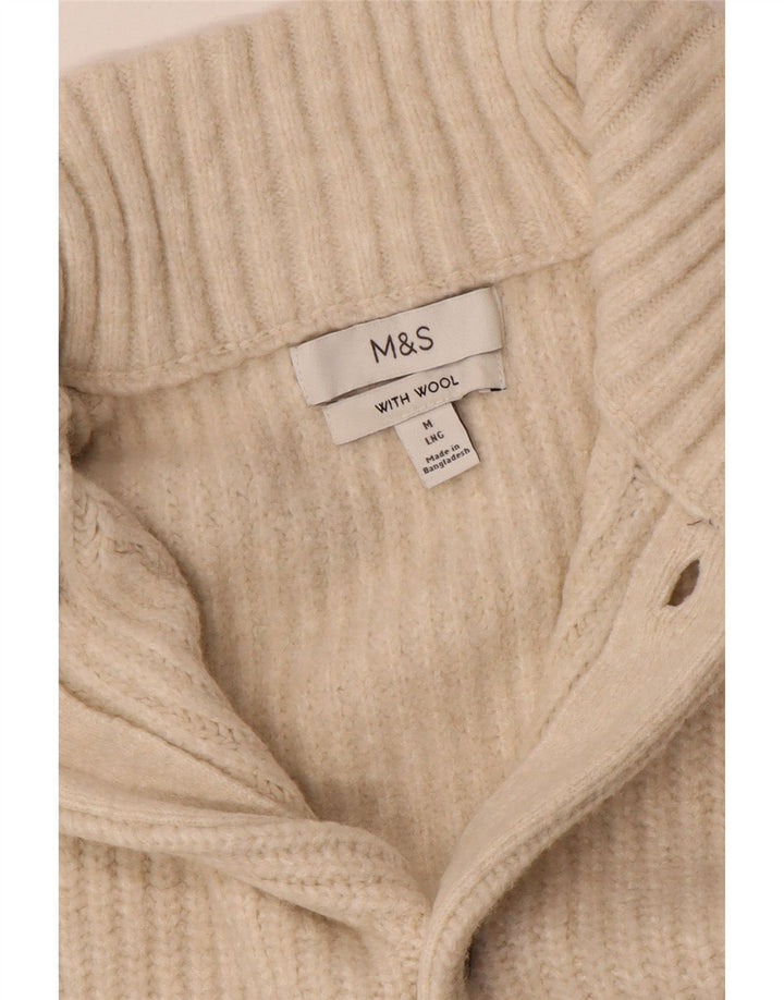 Marks & Spencer muški kardigan džemper srednje bež vune
