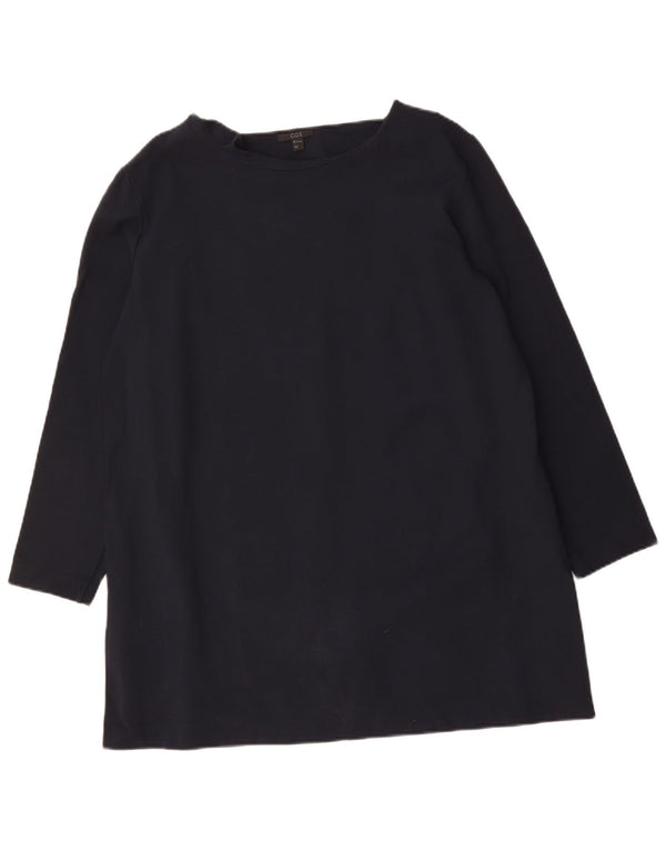 COS ženska haljina tunika UK 16 Velika tamnoplava viskoza