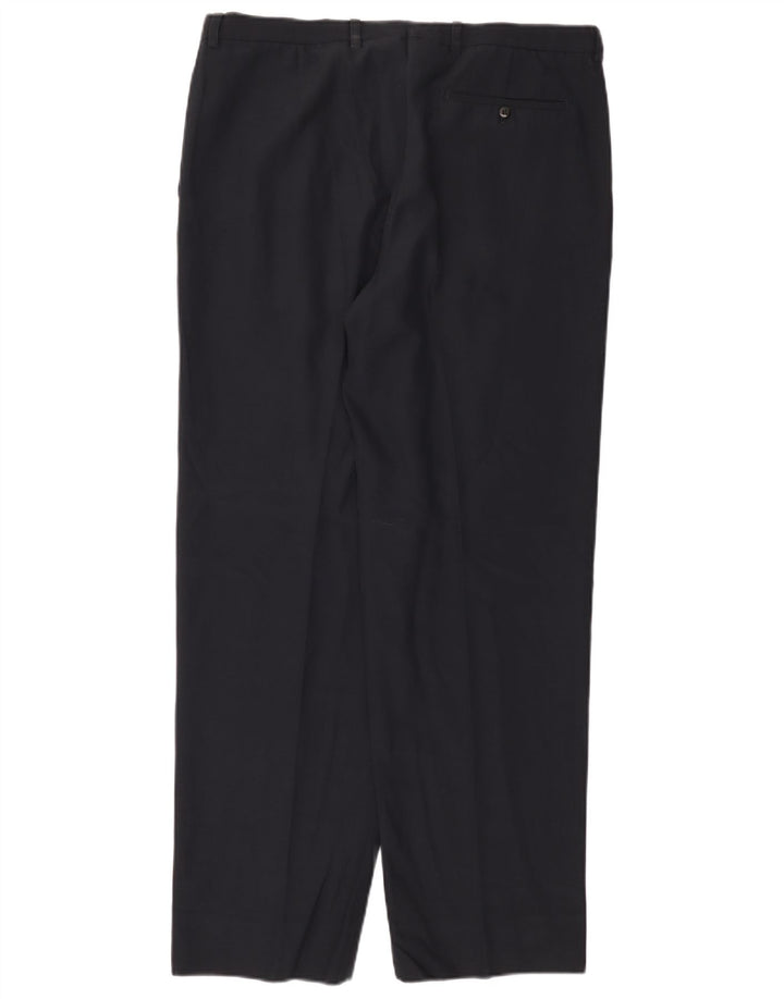 Burberry muške hlače s štipaljkama IT 48 srednje W36 L31 tamnoplava vuna