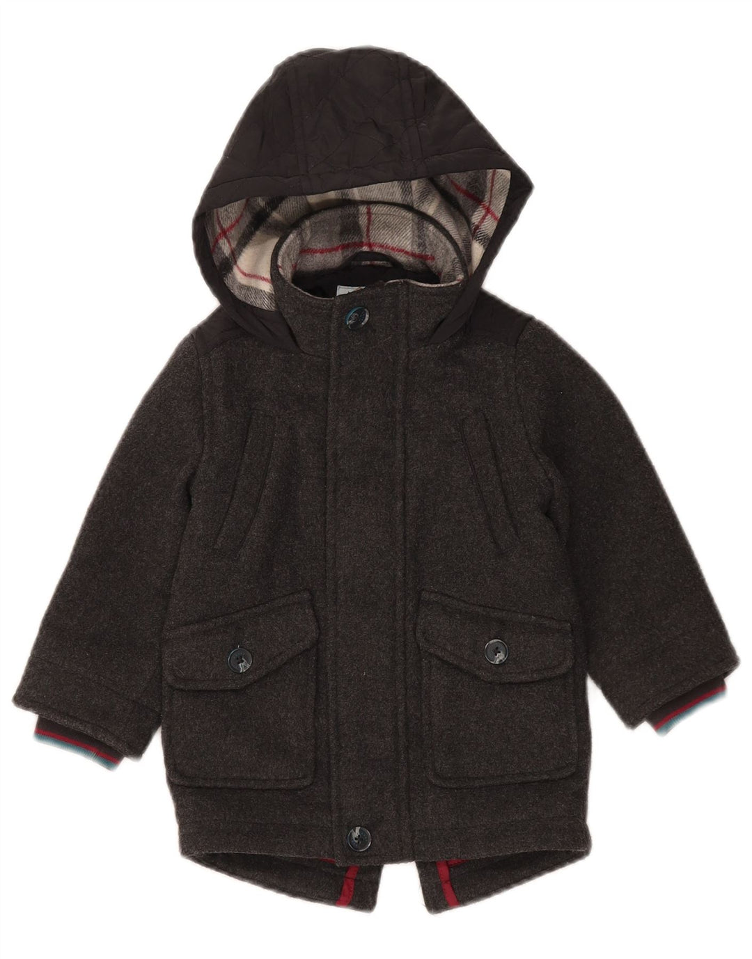 Ted Baker Boys Parka jakna s kapuljačom 2-3 godine siva poliester