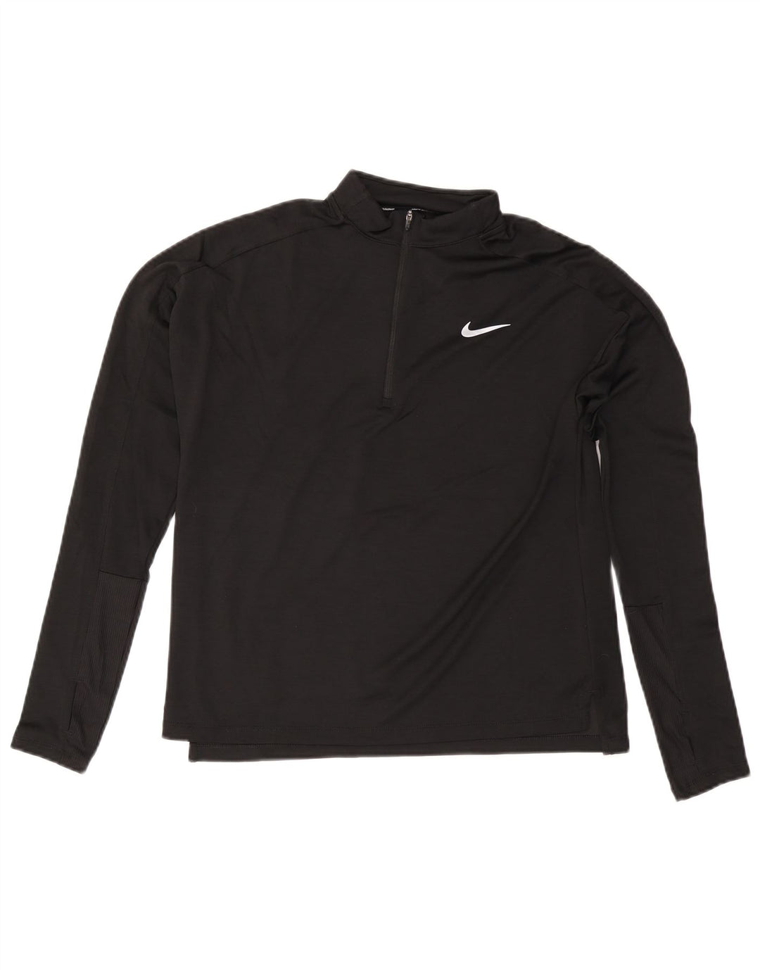NIKE Ženska trenirka Dri Fit Zip Neck Top UK 14 Srednje crna