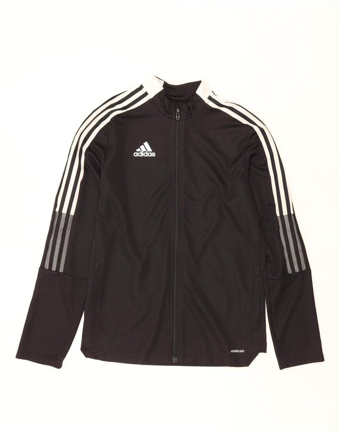 ADIDAS Boys Aeroready Trenirka Gornja jakna 15-16 godina crna poliester