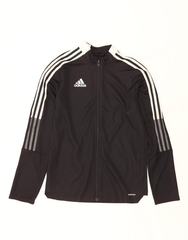 ADIDAS Boys Aeroready Trenirka Gornja jakna 15-16 godina crna poliester