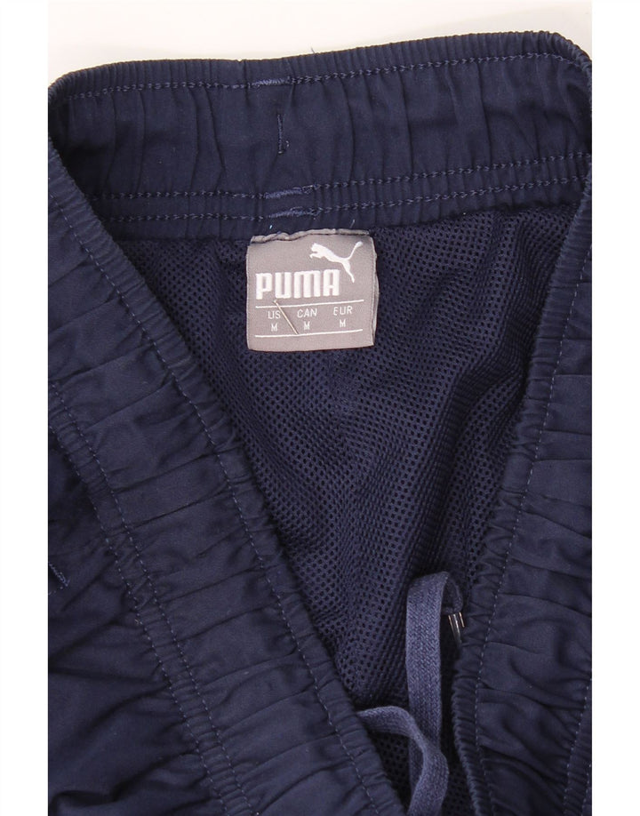 PUMA Mens Tracksuit Trousers Medium  Navy Blue Nylon Vintage Puma and Second-Hand Puma from Messina Hembry 