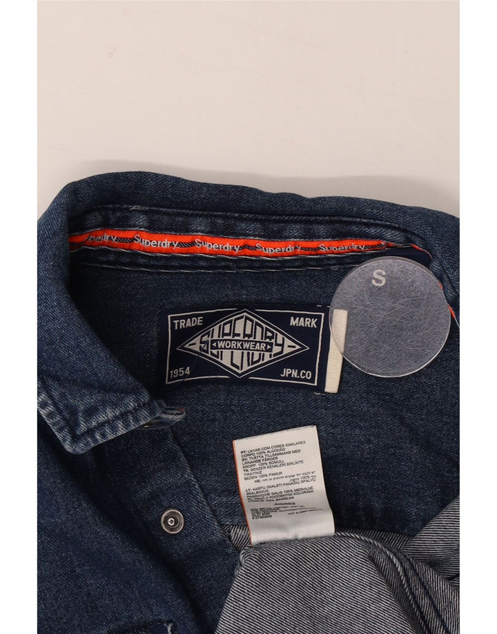 Superdry muška traper majica Mala plava pamučna