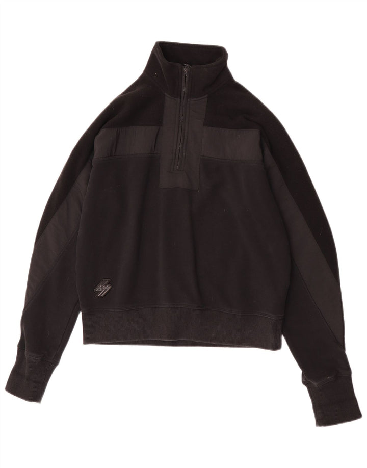 Superdry ženska prekomjerna majica UK 10 Small Black Colourblock