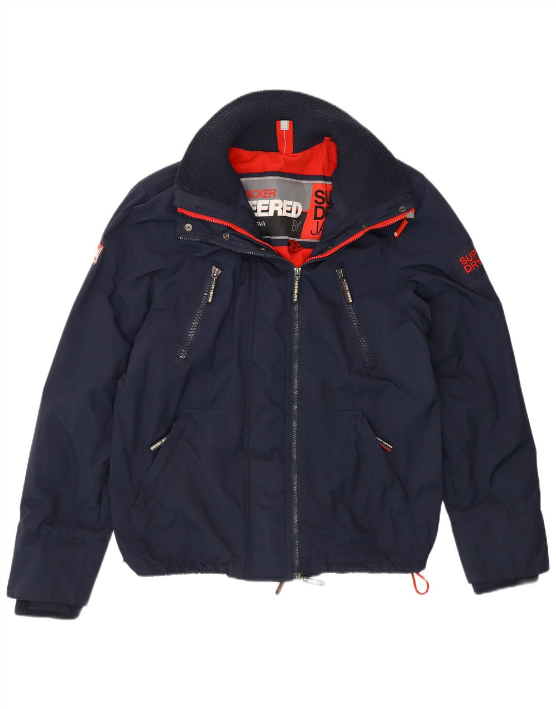 SUPERDRY ženska jakna vjetrovka UK 18 XL tamnoplavi najlon